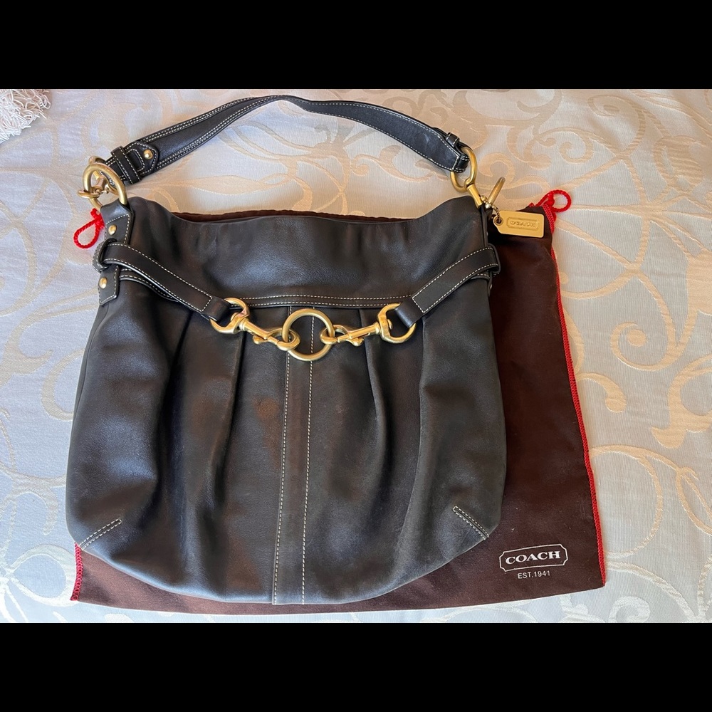 Coach Leather Shoulder Bag